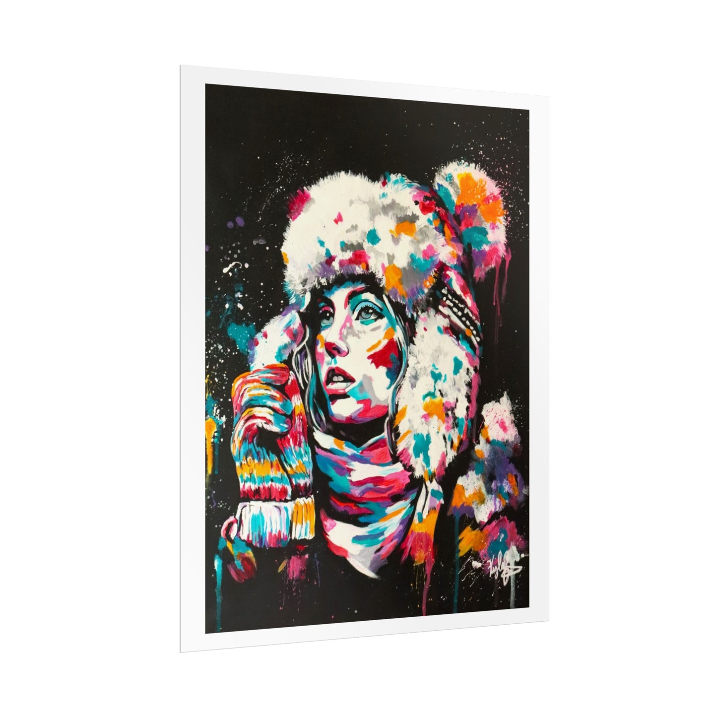 Baby it's cold outside PT.2 Rolled Poster - Chic Art for Home Decor