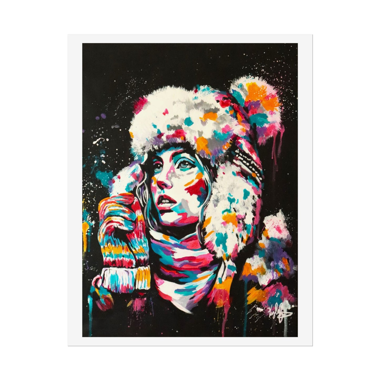 Baby it's cold outside PT.2 Rolled Poster - Chic Art for Home Decor