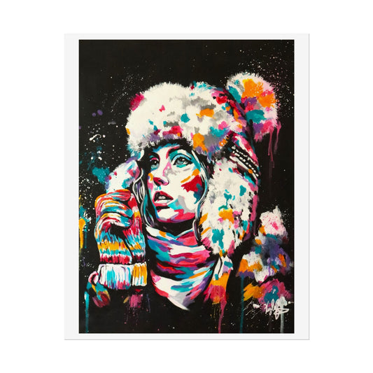 Baby it's cold outside PT.2 Rolled Poster - Chic Art for Home Decor