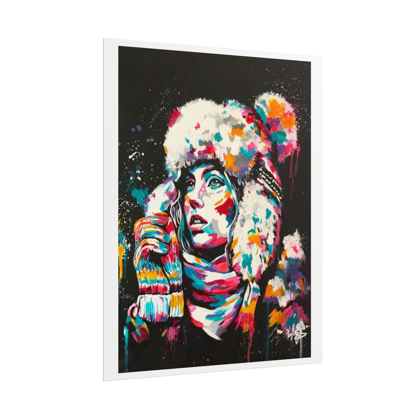 Baby it's cold outside PT.2 Rolled Poster - Chic Art for Home Decor