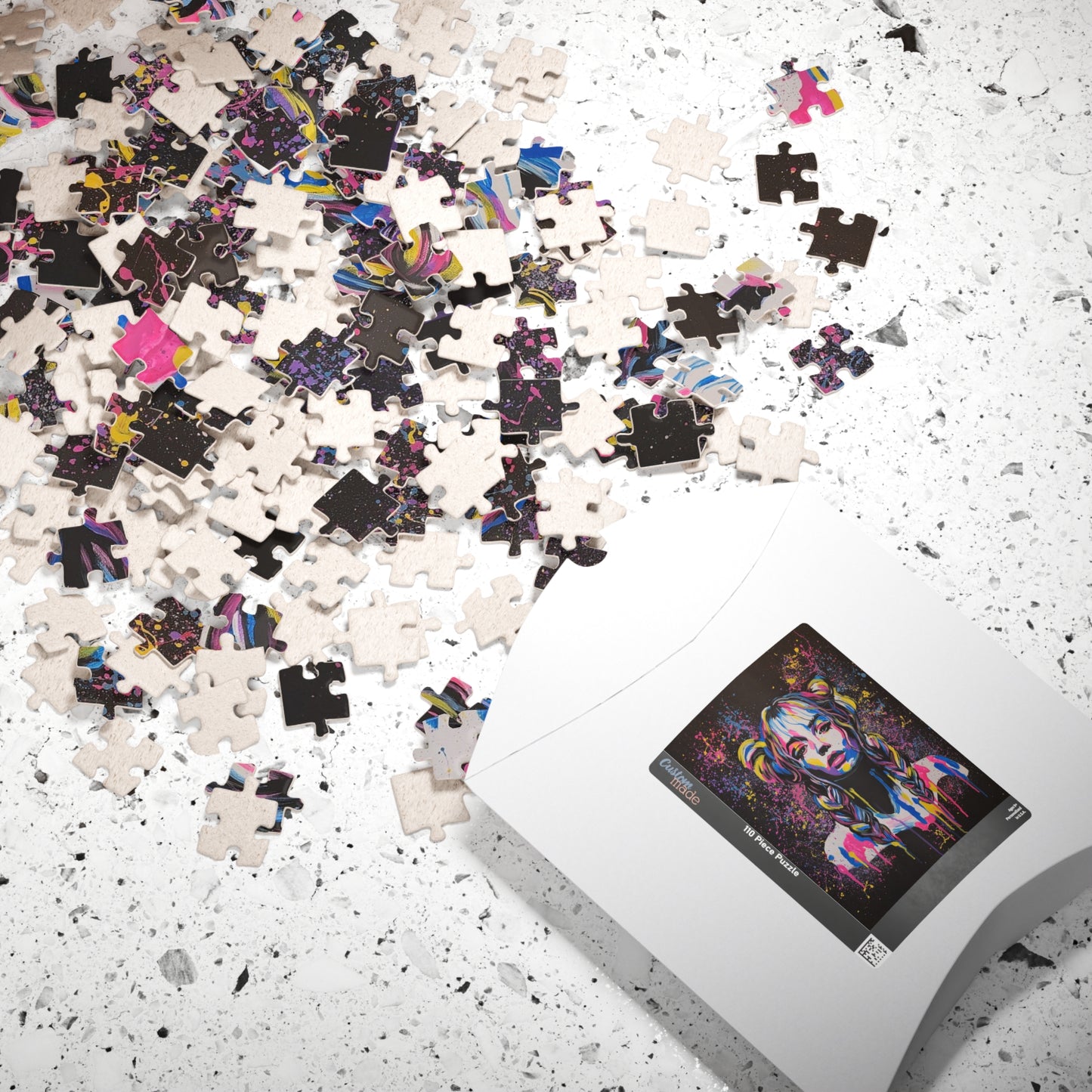Colorful Art Puzzle -(110-piece) Statement Piece for Creative Minds