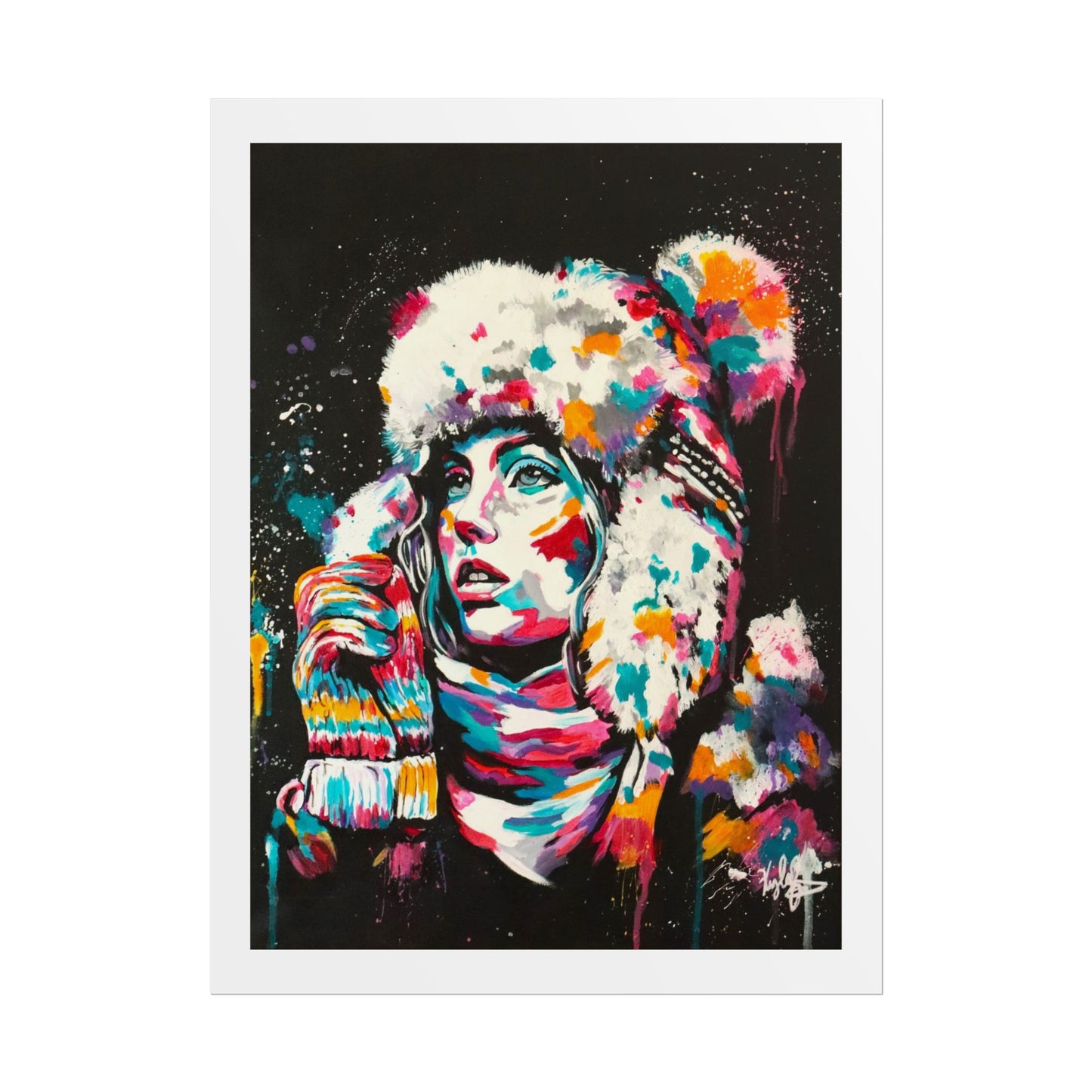 Baby it's cold outside PT.2 Rolled Poster - Chic Art for Home Decor