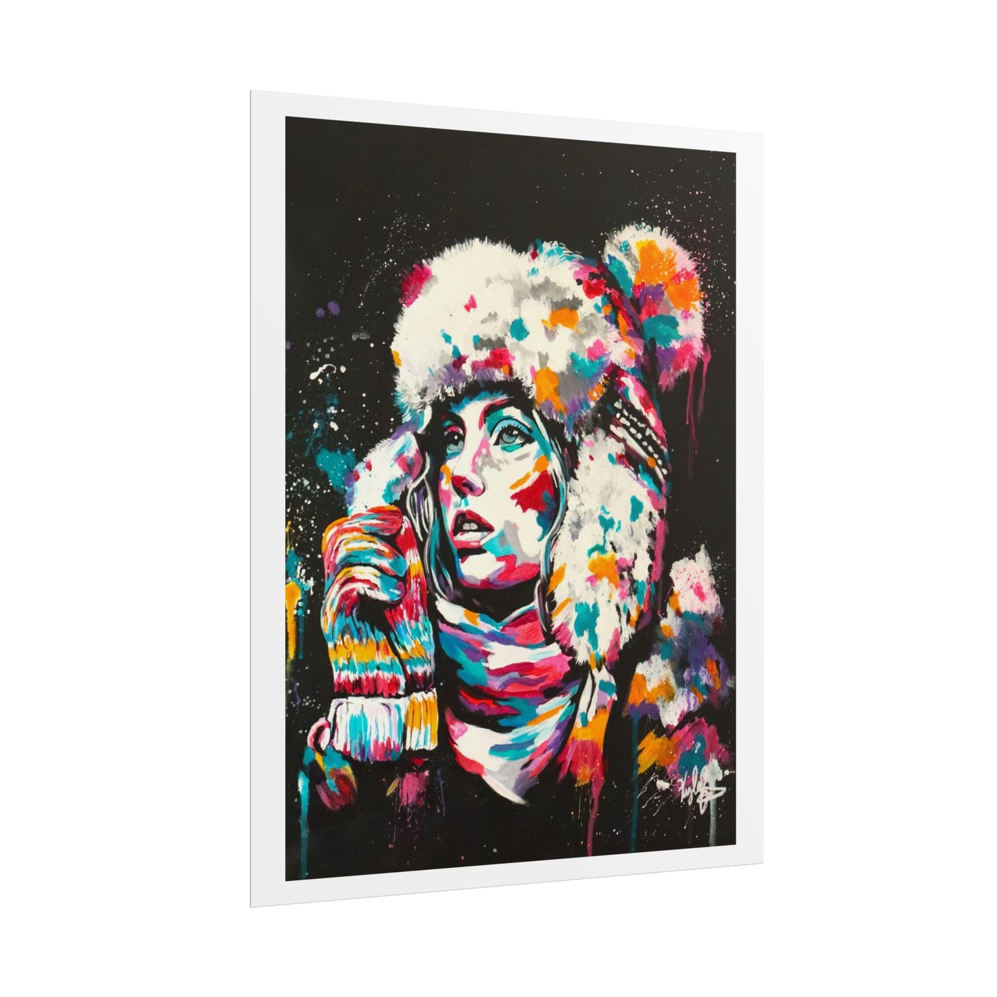 Baby it's cold outside PT.2 Rolled Poster - Chic Art for Home Decor