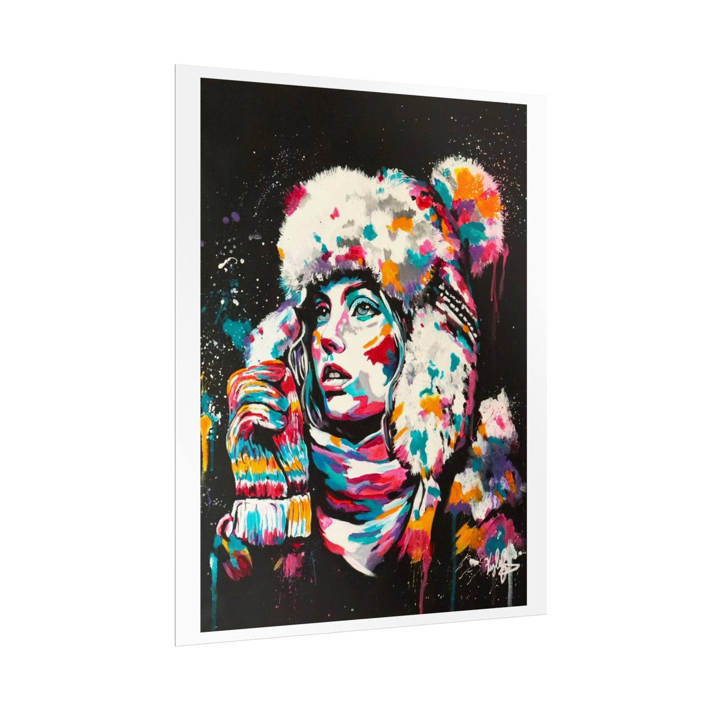 Baby it's cold outside PT.2 Rolled Poster - Chic Art for Home Decor