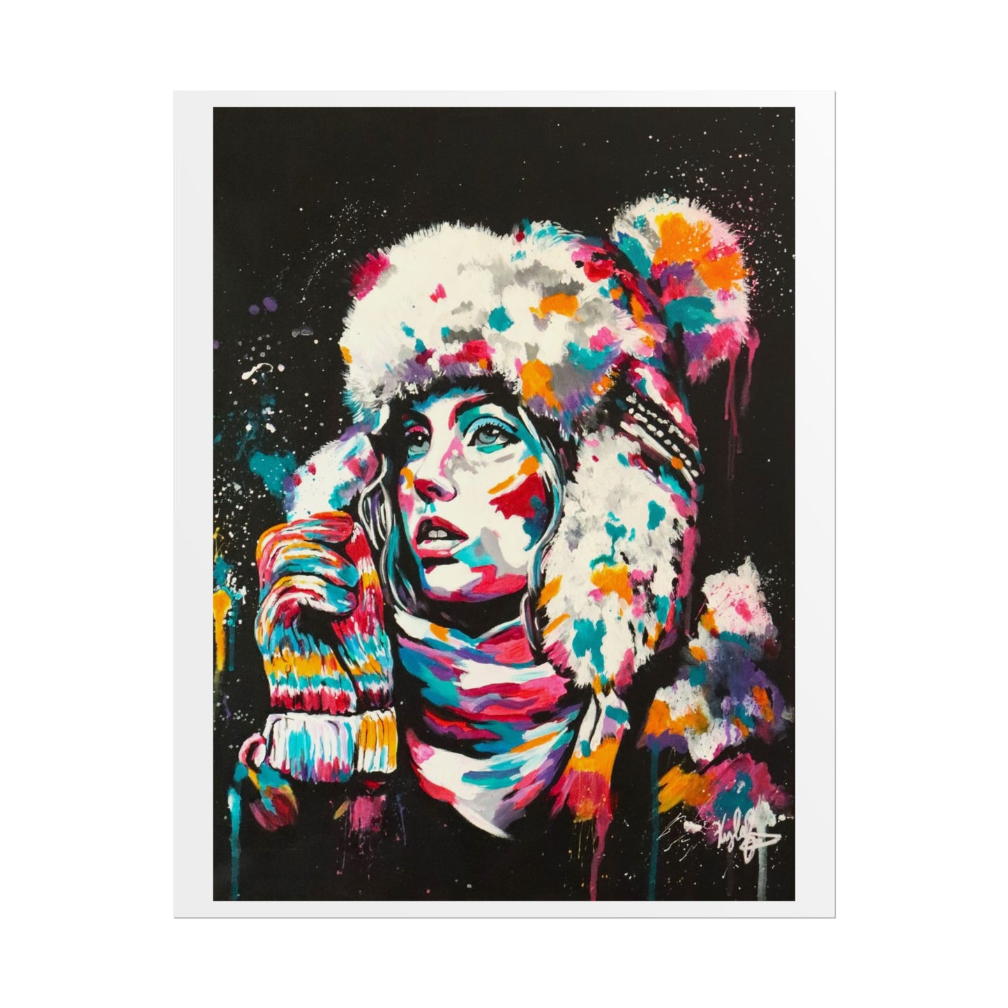 Baby it's cold outside PT.2 Rolled Poster - Chic Art for Home Decor