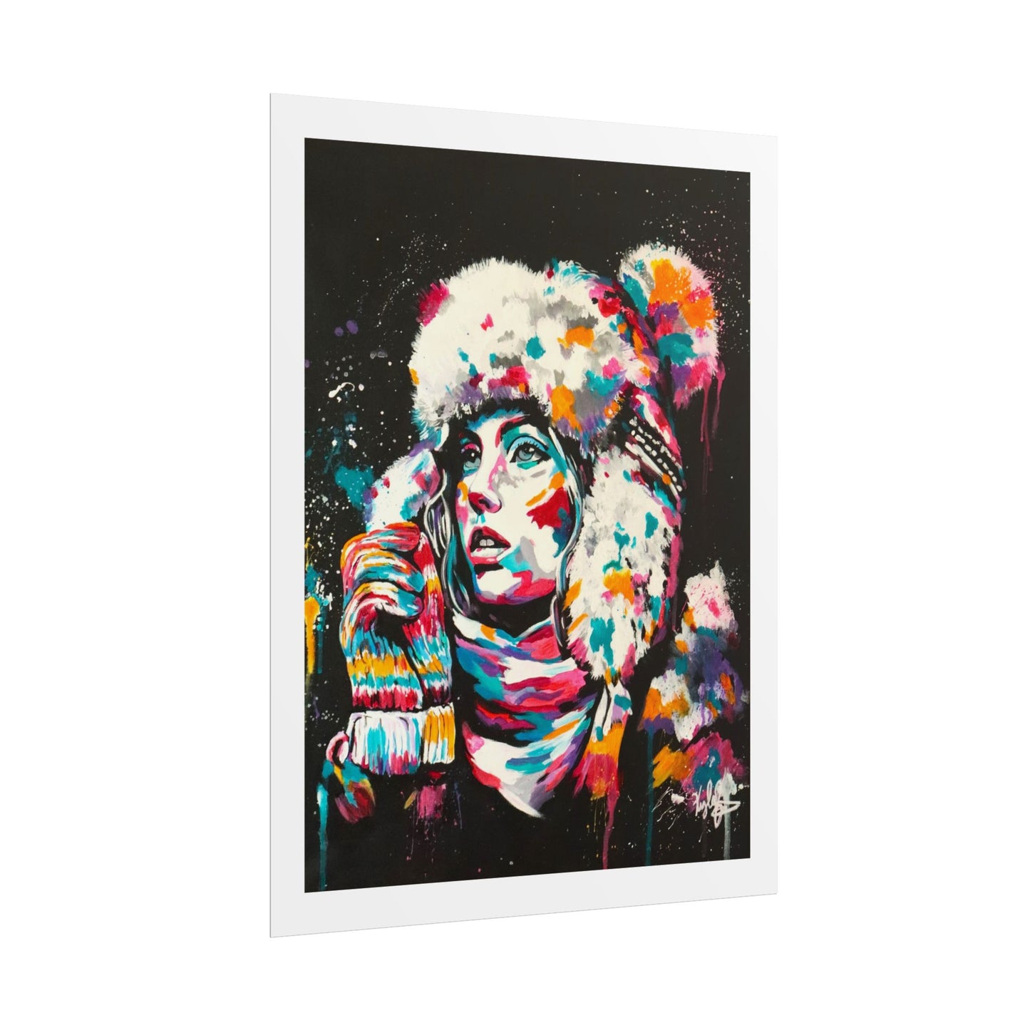 Baby it's cold outside PT.2 Rolled Poster - Chic Art for Home Decor