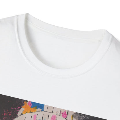 Colorful Artistic Unisex Softstyle T-Shirt - Bold Fashion Statement