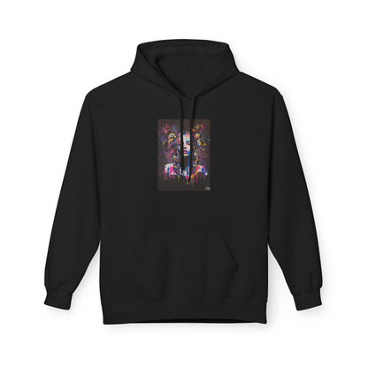 Vibrant Artistic Fleece Hoodie for Creative Souls