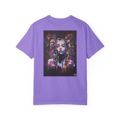 Artistic Unisex Garment-Dyed T-Shirt – Vibrant Graphic Tee with Original Artwork