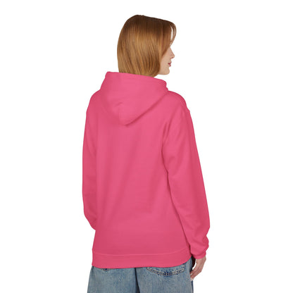 Artistic Pink Abstract Unisex Hoodie - Cozy Midweight Fleece Sweatshirt