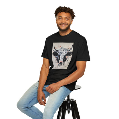 Artistic Cow Unisex Garment-Dyed T-shirt | Unique Farmhouse Decor Tee