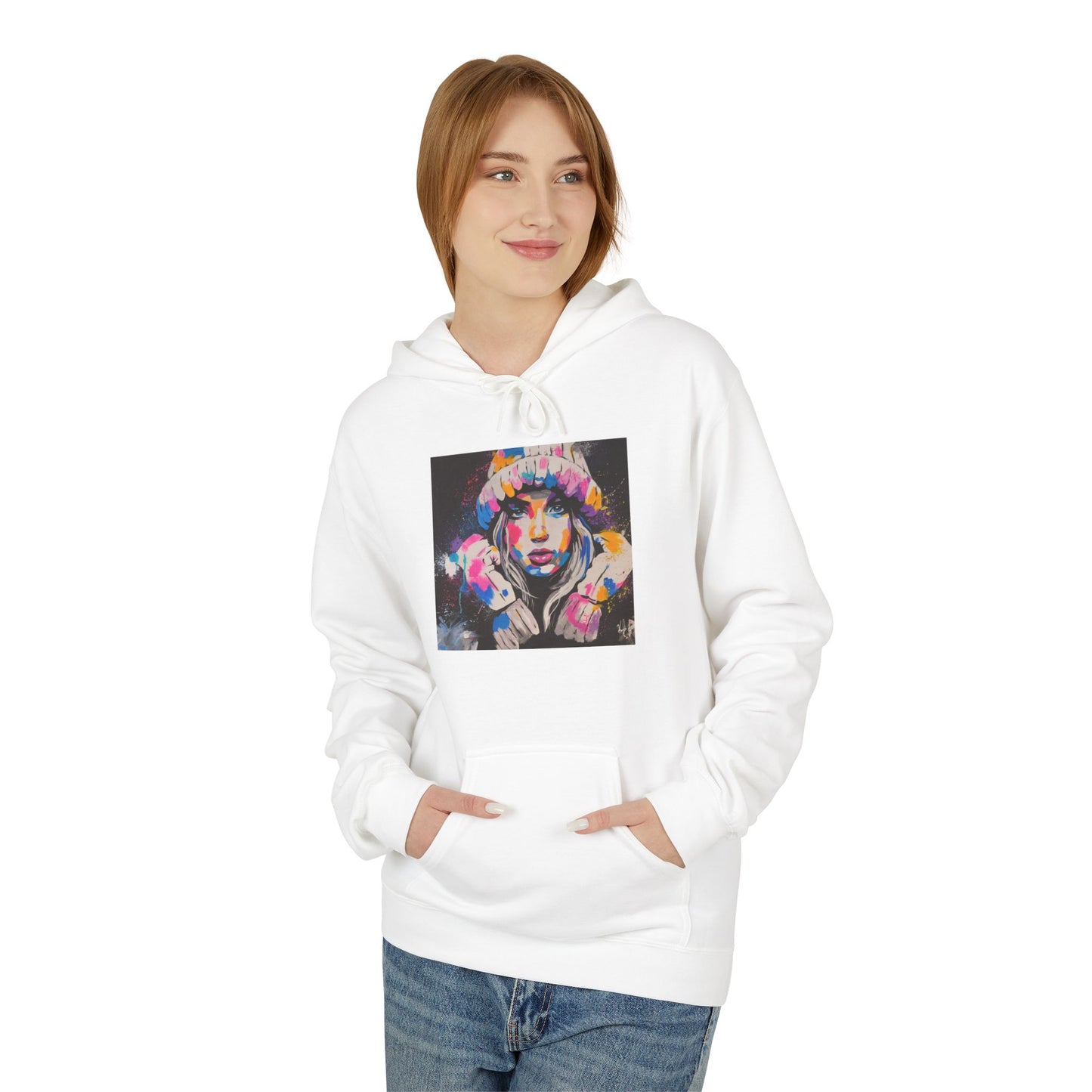 Colorful Graphic Fleece Hoodie - Unisex Artwear