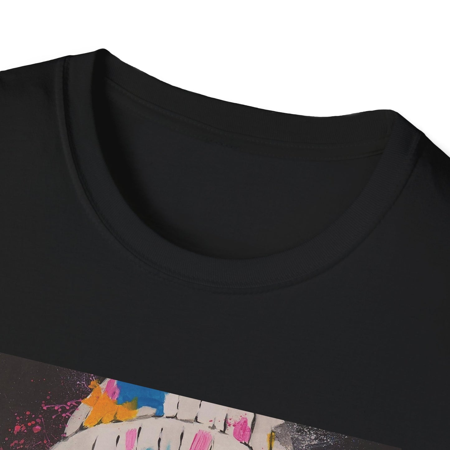 Colorful Artistic Unisex Softstyle T-Shirt - Bold Fashion Statement