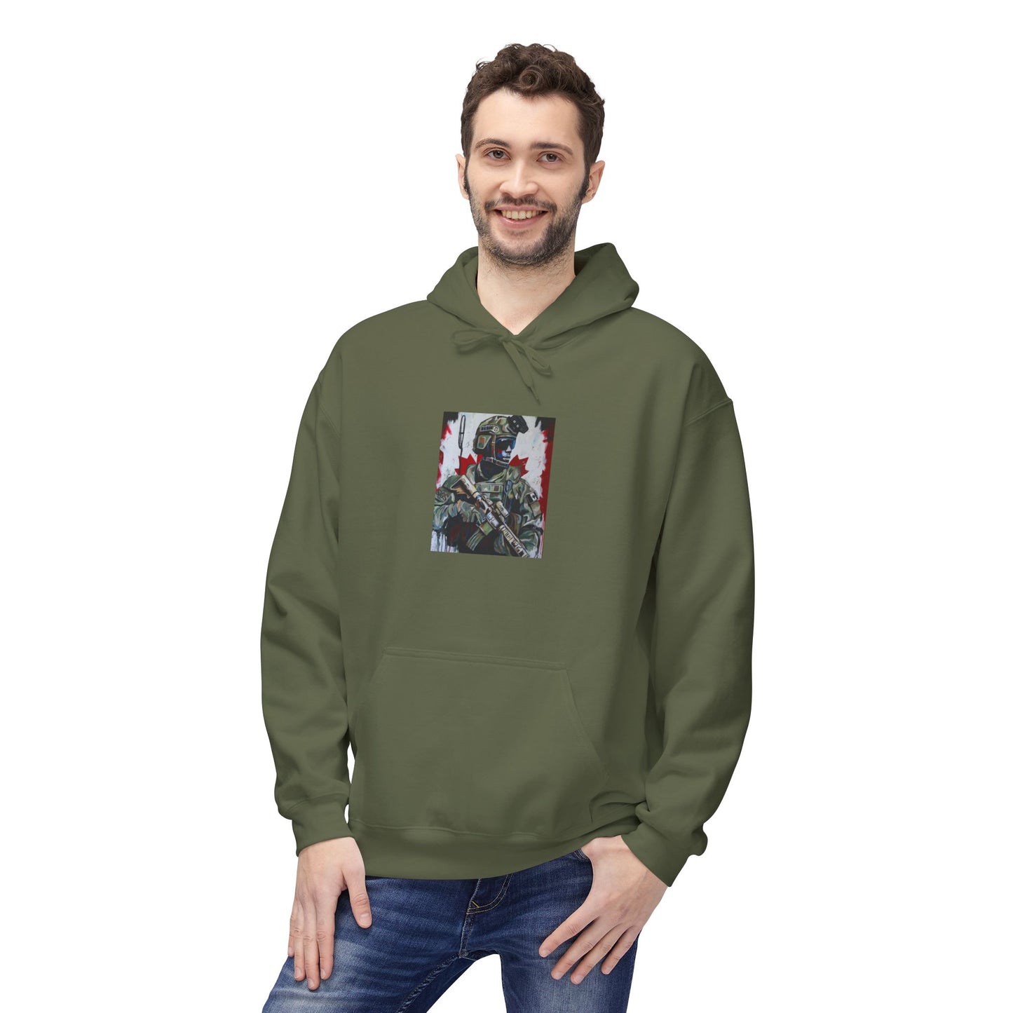 Unisex Midweight Softstyle Fleece Hoodie - Cozy Graphic Sweatshirt for Art Lovers