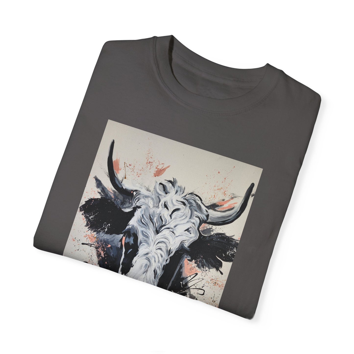 Artistic Cow Unisex Garment-Dyed T-shirt | Unique Farmhouse Decor Tee