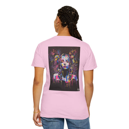 Artistic Unisex Garment-Dyed T-Shirt – Vibrant Graphic Tee with Original Artwork