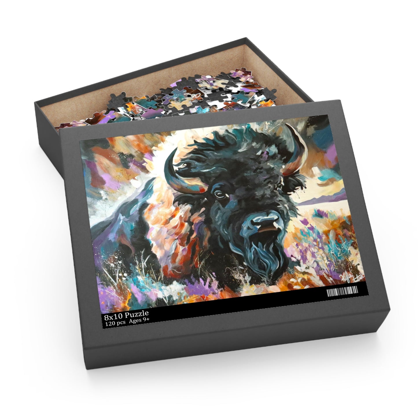 Buffalo on the horizon Puzzle -120, 252, 500-Piece