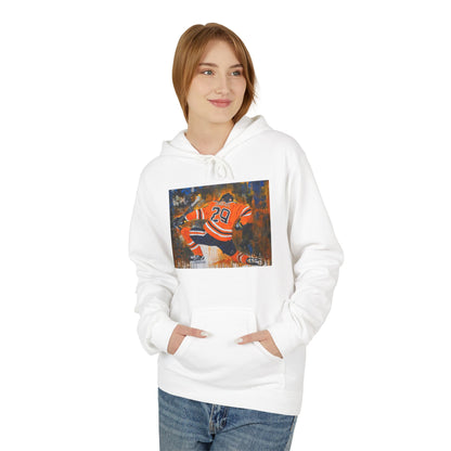 Vibrant Artistic Fleece Hoodie - Unisex Midweight Sweatshirt for Everyday Comfort