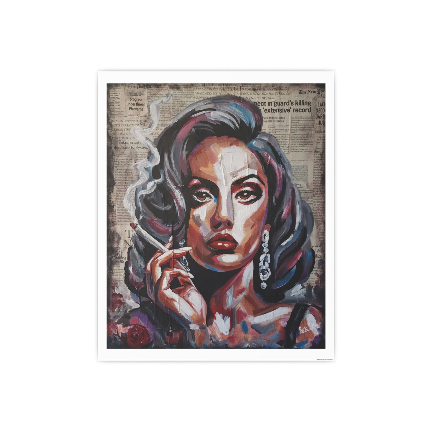 Queen of Headlines — Satin Art Print