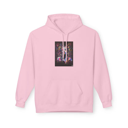 Vibrant Artistic Fleece Hoodie for Creative Souls