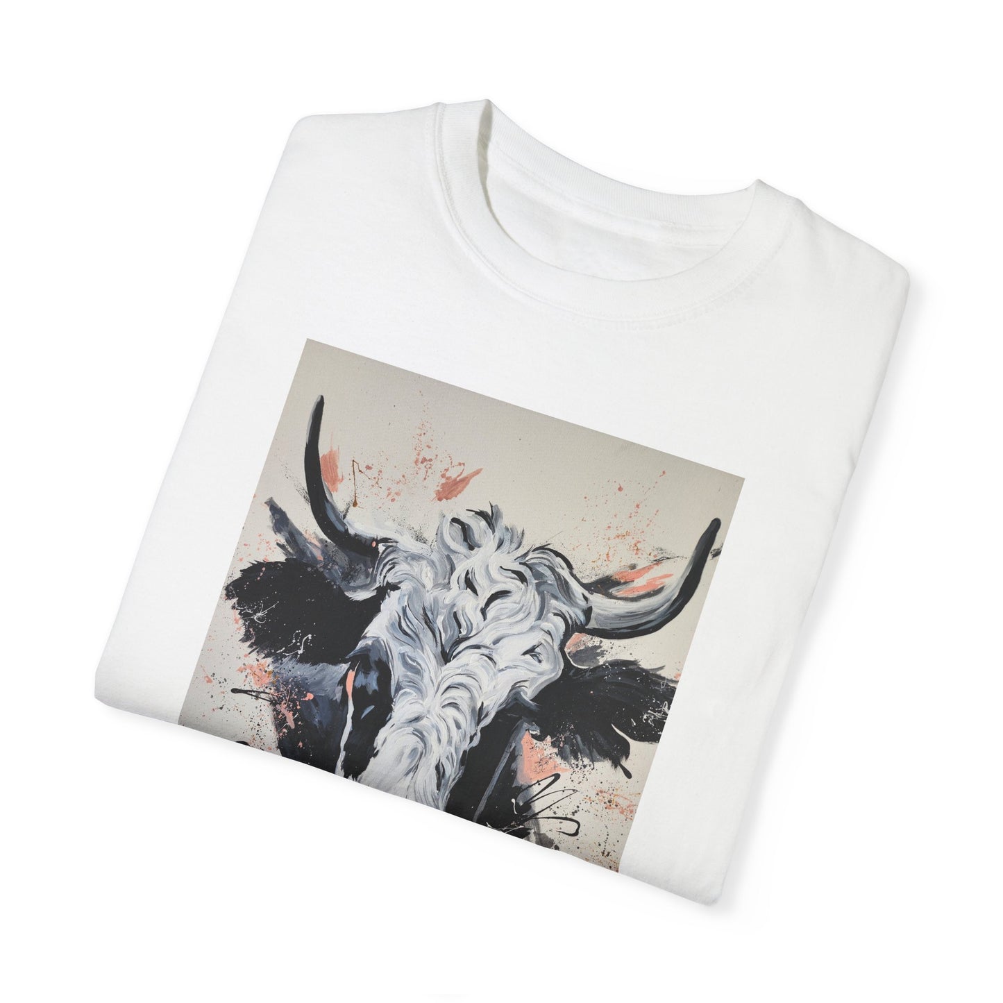 Artistic Cow Unisex Garment-Dyed T-shirt | Unique Farmhouse Decor Tee