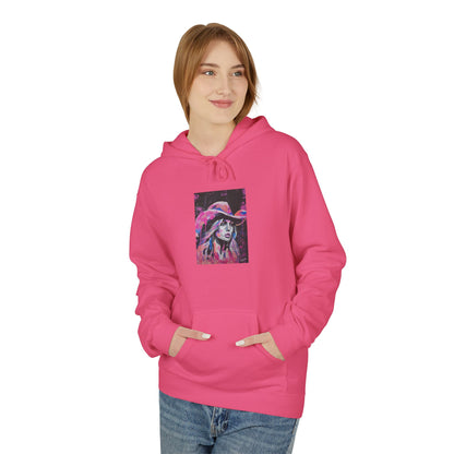 Artistic Pink Abstract Unisex Hoodie - Cozy Midweight Fleece Sweatshirt