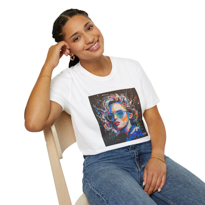 Colorful Portrait Art Unisex Softstyle T-Shirt