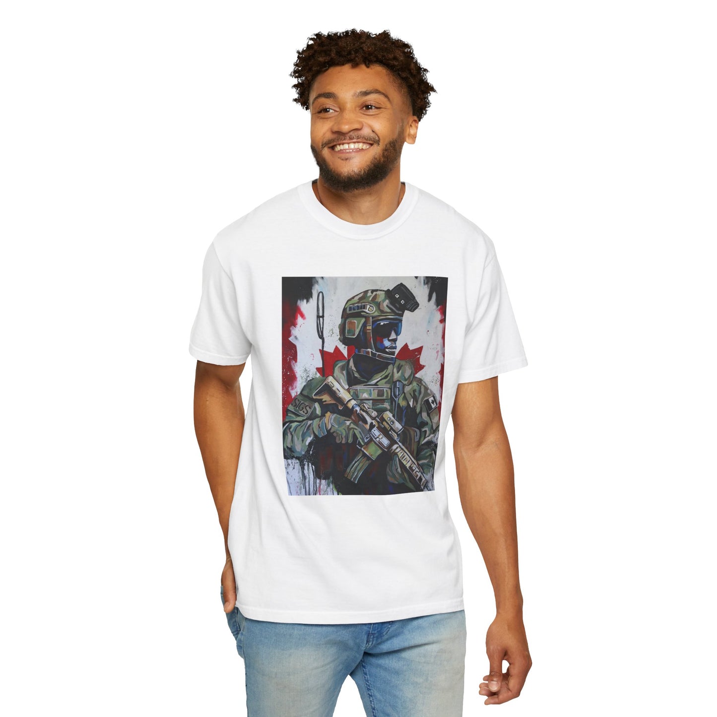 Patriotic Soldier Graphic Unisex T-Shirt