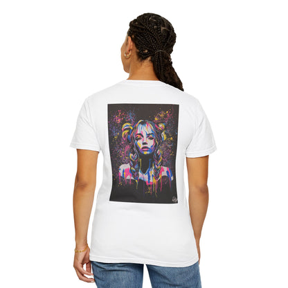 Artistic Unisex Garment-Dyed T-Shirt – Vibrant Graphic Tee with Original Artwork