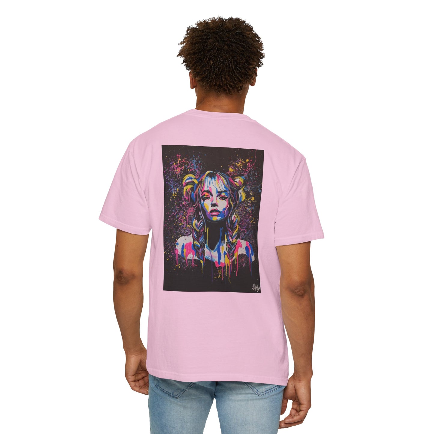 Artistic Unisex Garment-Dyed T-Shirt – Vibrant Graphic Tee with Original Artwork