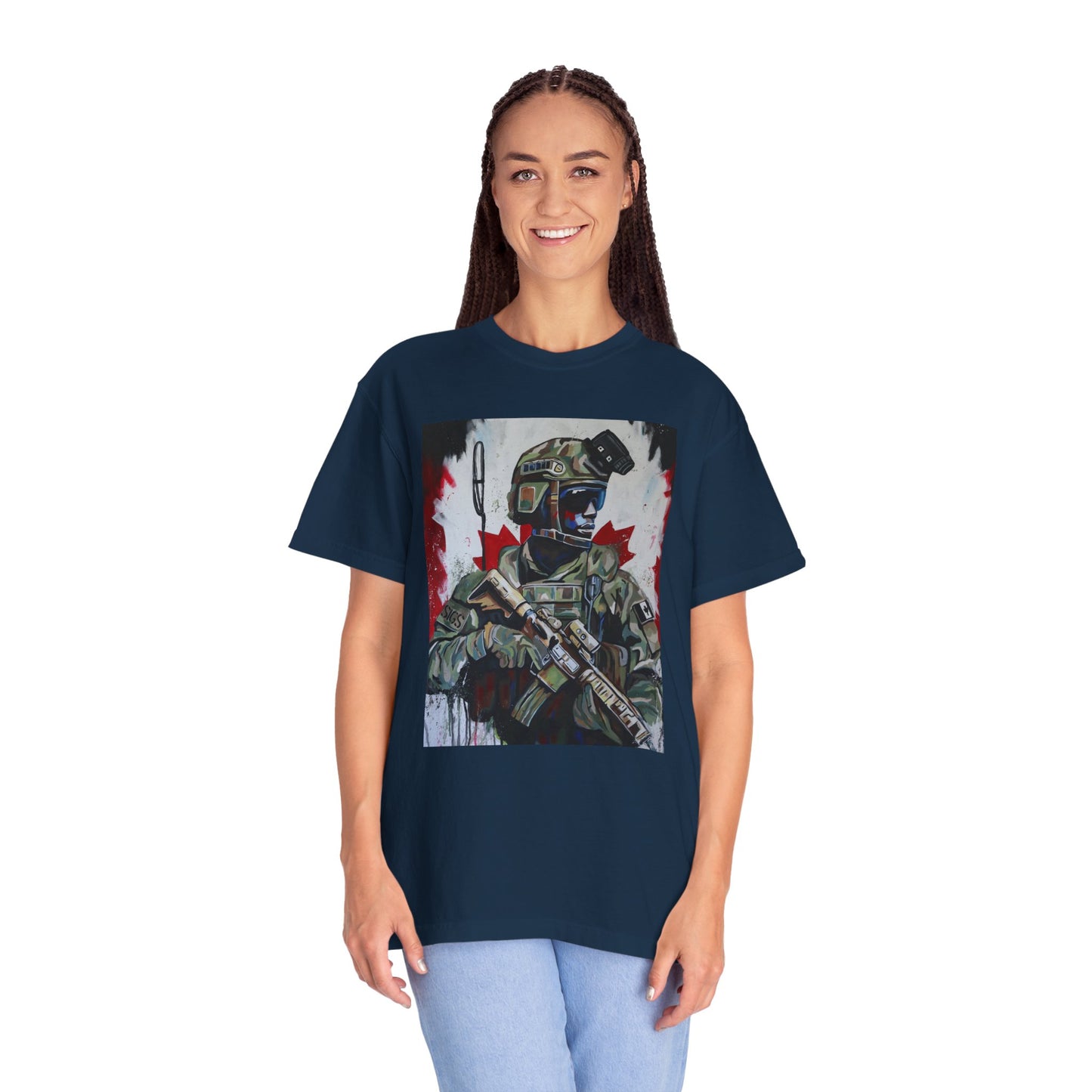 Patriotic Soldier Graphic Unisex T-Shirt