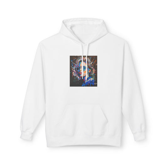 Vibrant Art Hoodie - Unisex Midweight Softstyle Fleece with Abstract Design