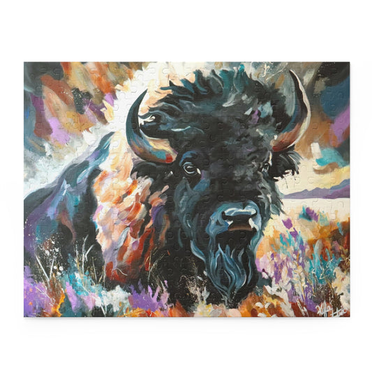 Buffalo on the horizon Puzzle -120, 252, 500-Piece