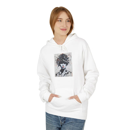 Artistic Black Woman Hoodie - Cozy Fleece Sweatshirt for Comfort and Style