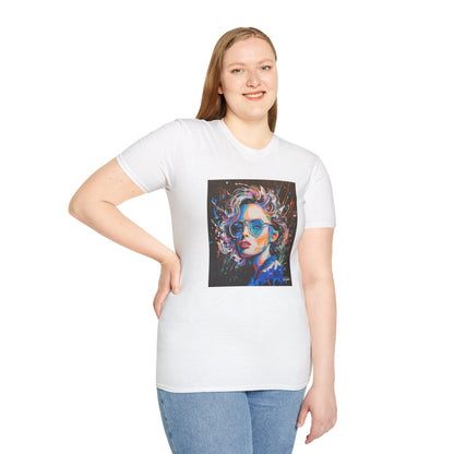 Colorful Portrait Art Unisex Softstyle T-Shirt