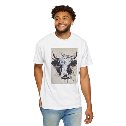 Artistic Cow Unisex Garment-Dyed T-shirt | Unique Farmhouse Decor Tee