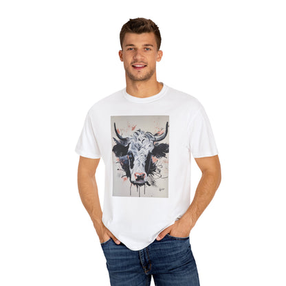 Artistic Cow Unisex Garment-Dyed T-shirt | Unique Farmhouse Decor Tee