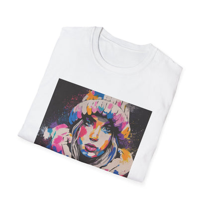 Colorful Artistic Unisex Softstyle T-Shirt - Bold Fashion Statement