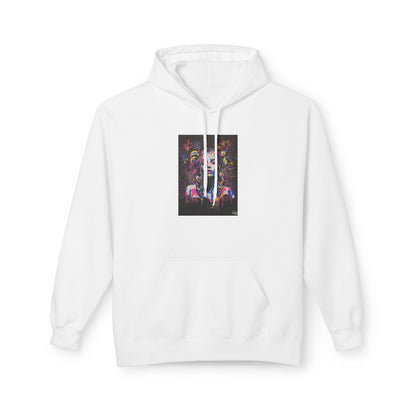 Vibrant Artistic Fleece Hoodie for Creative Souls