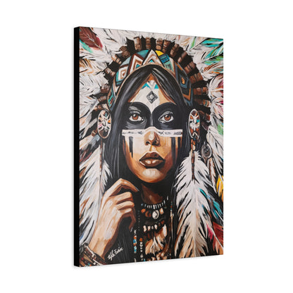 Ember Eyes Matte Canvas Art - Stretched Wall Decor