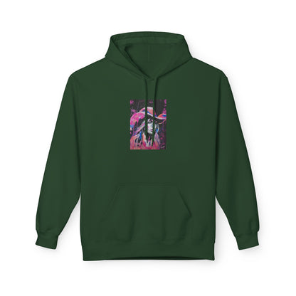 Artistic Pink Abstract Unisex Hoodie - Cozy Midweight Fleece Sweatshirt