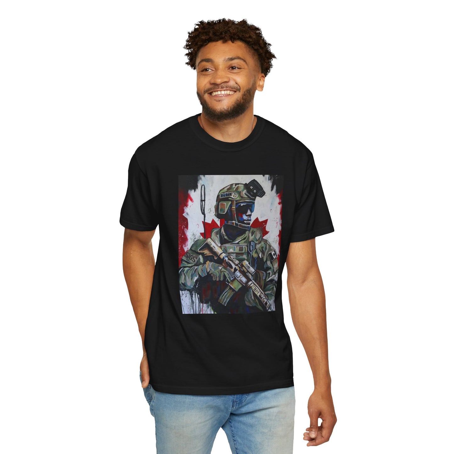 Patriotic Soldier Graphic Unisex T-Shirt