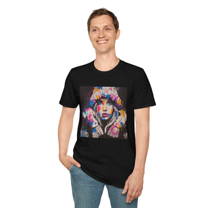 Colorful Artistic Unisex Softstyle T-Shirt - Bold Fashion Statement