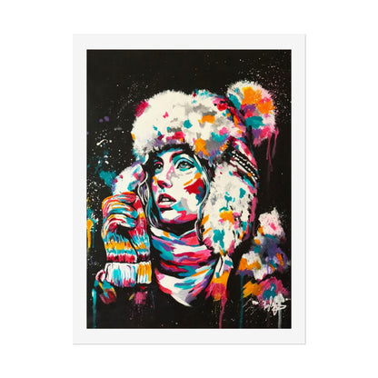 Baby it's cold outside PT.2  Rolled Poster - Chic Art for Home Decor