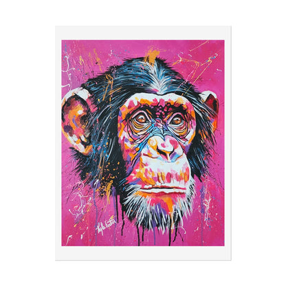 Bubblegum Jungle Art Rolled Poster | Bold Animal Wall Decor