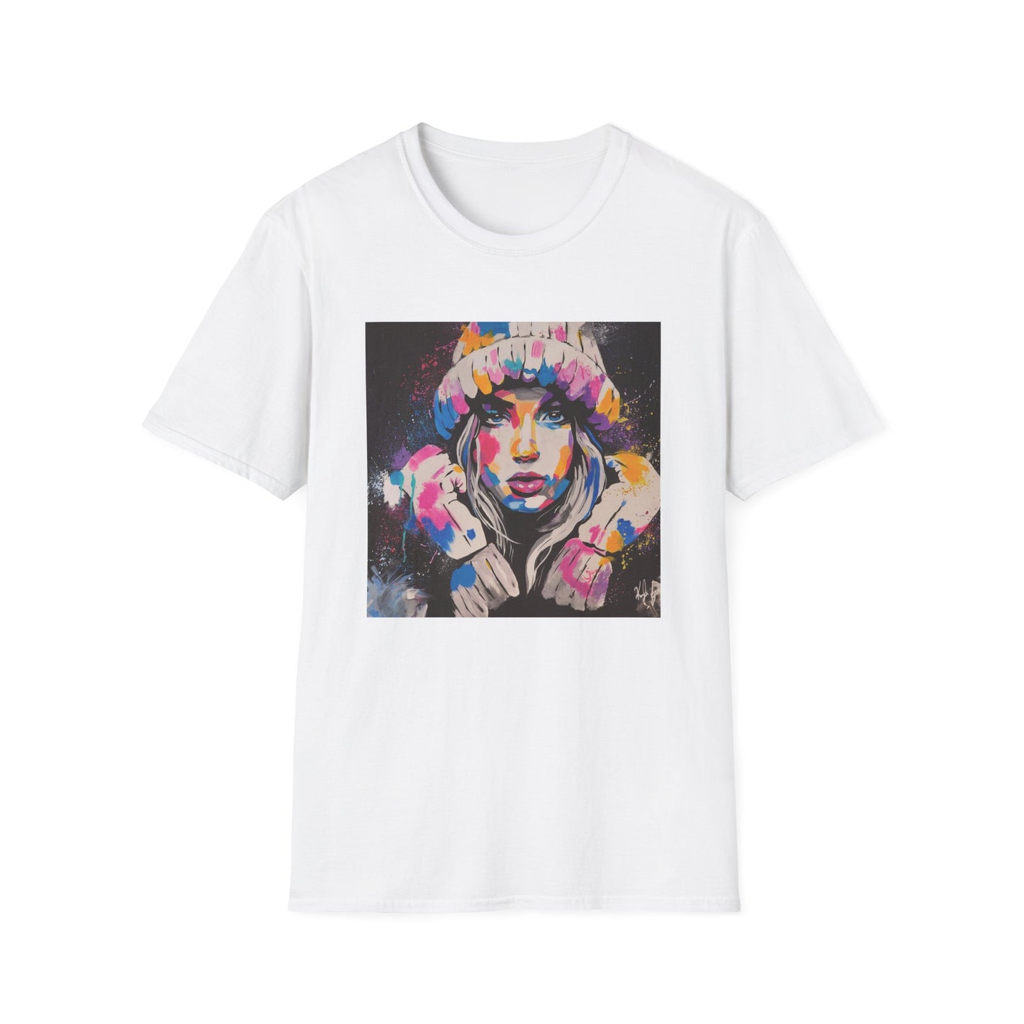 Colorful Artistic Unisex Softstyle T-Shirt - Bold Fashion Statement