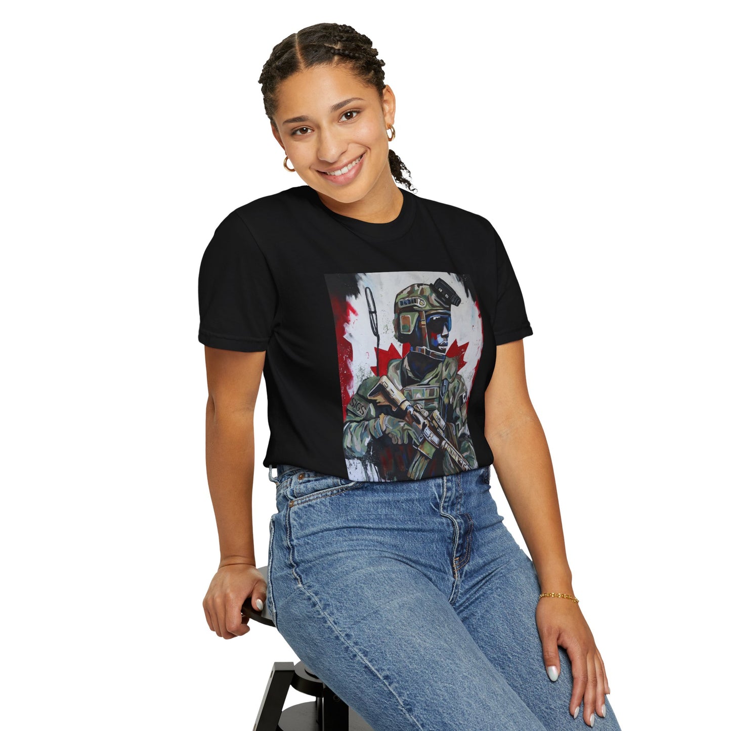 Patriotic Soldier Graphic Unisex T-Shirt