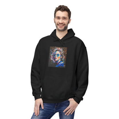 Vibrant Art Hoodie - Unisex Midweight Softstyle Fleece with Abstract Design