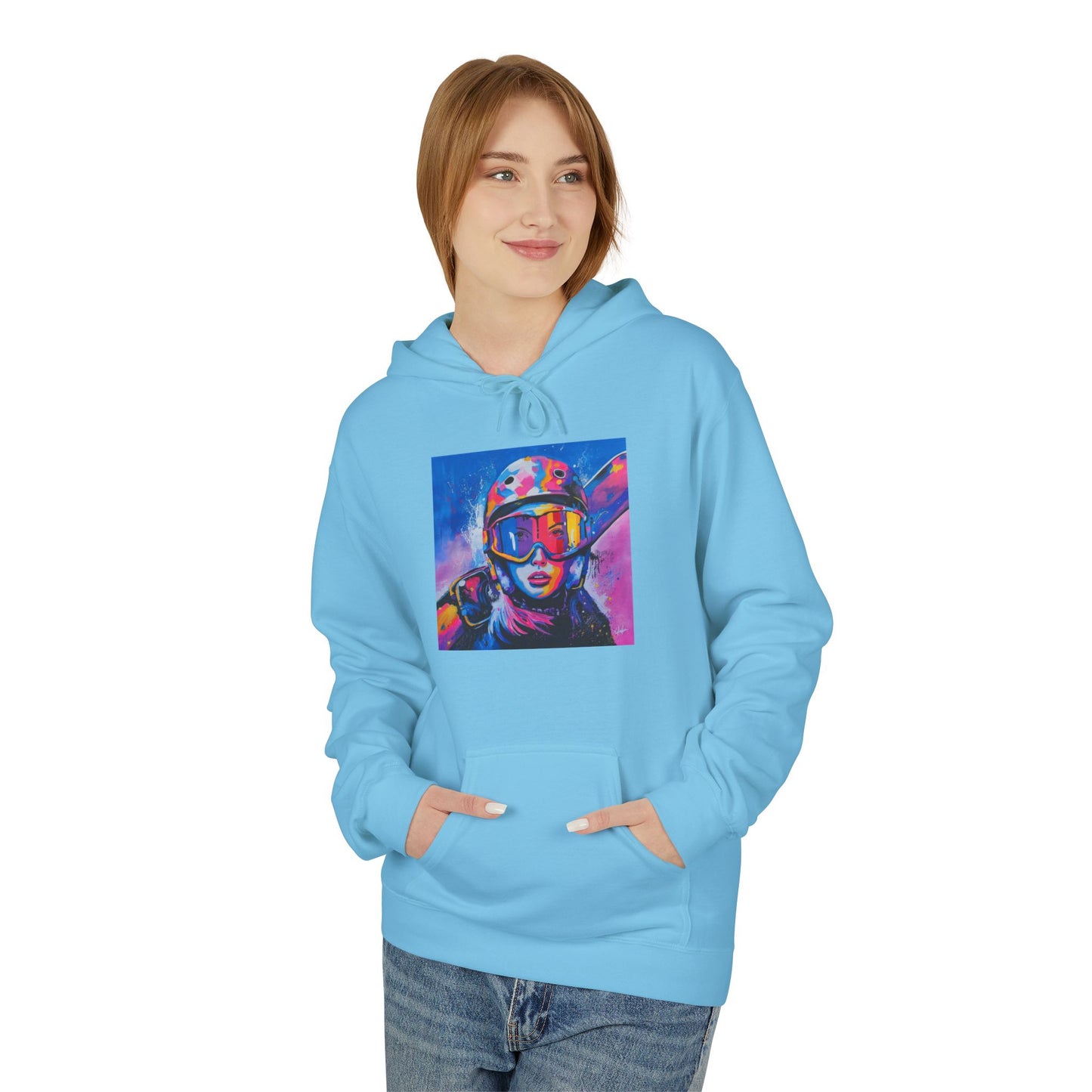 Vibrant Hero Graphic Hoodie - Unisex Midweight Softstyle Wear