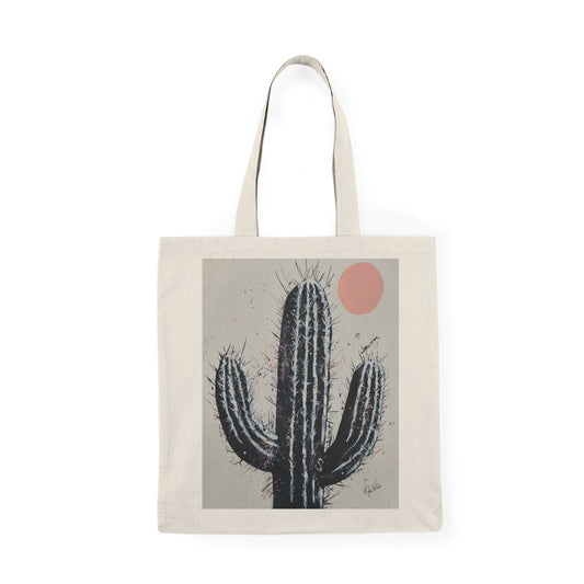 Tote Bag - Cactus Painting Black and White - Desert Rose Collection